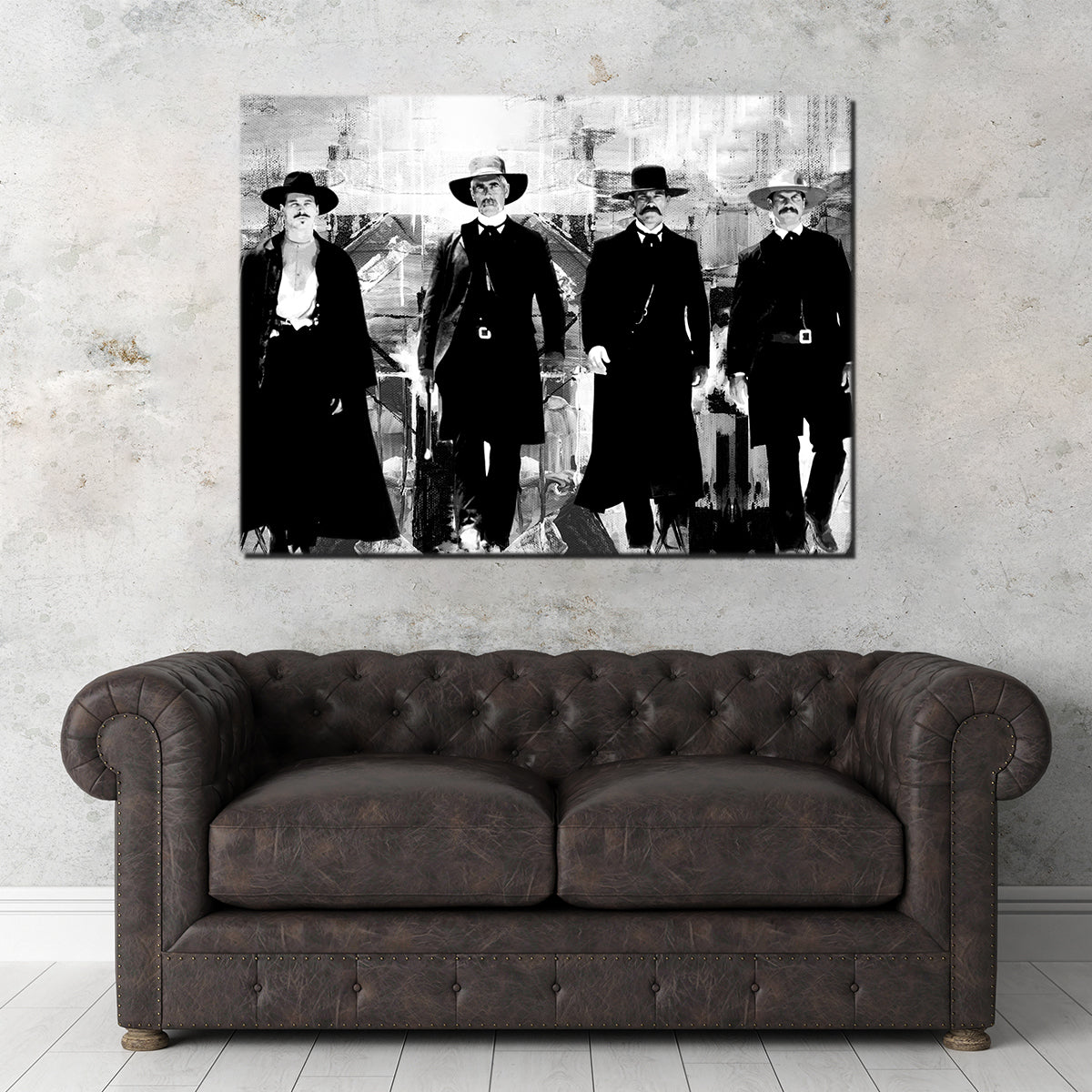 Tombstone Grayscale Wall Art