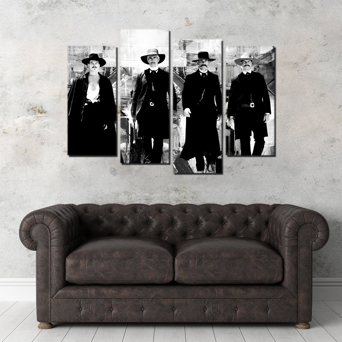 Tombstone Grayscale Wall Art