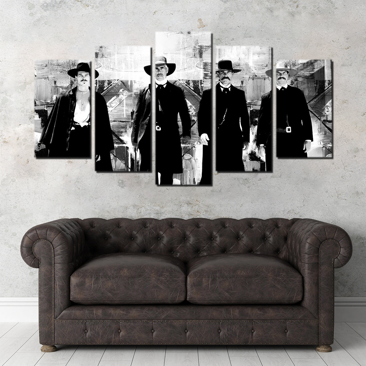 Tombstone Grayscale Wall Art