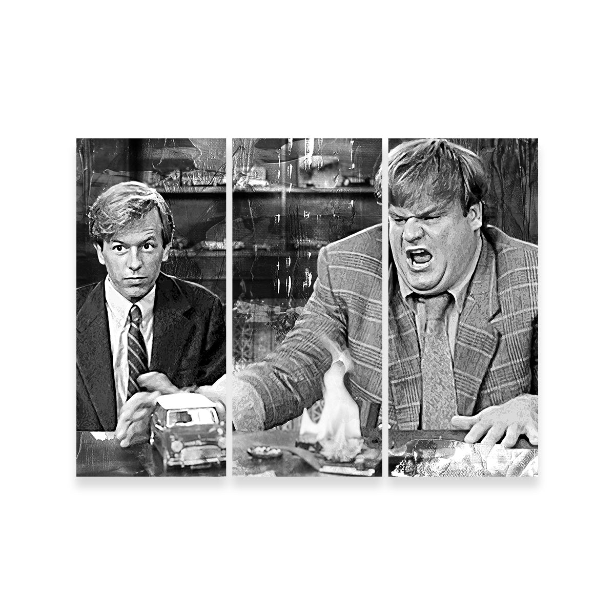 Callahan Sales Pitch Grayscale Wall Art