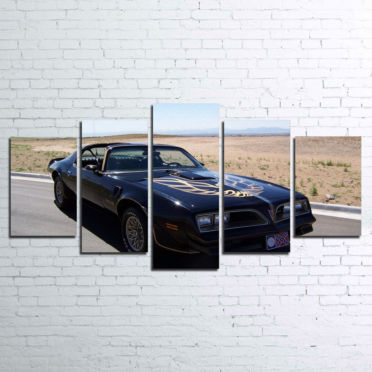 Smokey Trans Am 5 Piece Wall Art
