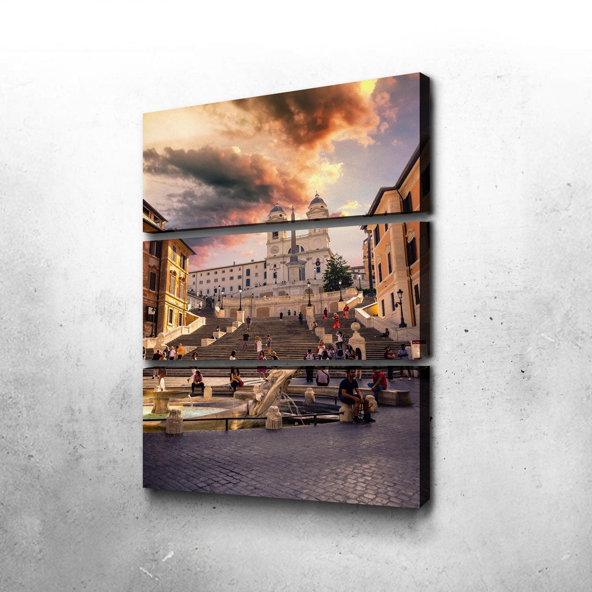 Trinità dei Monti and Piazza di Spagna Wall Art