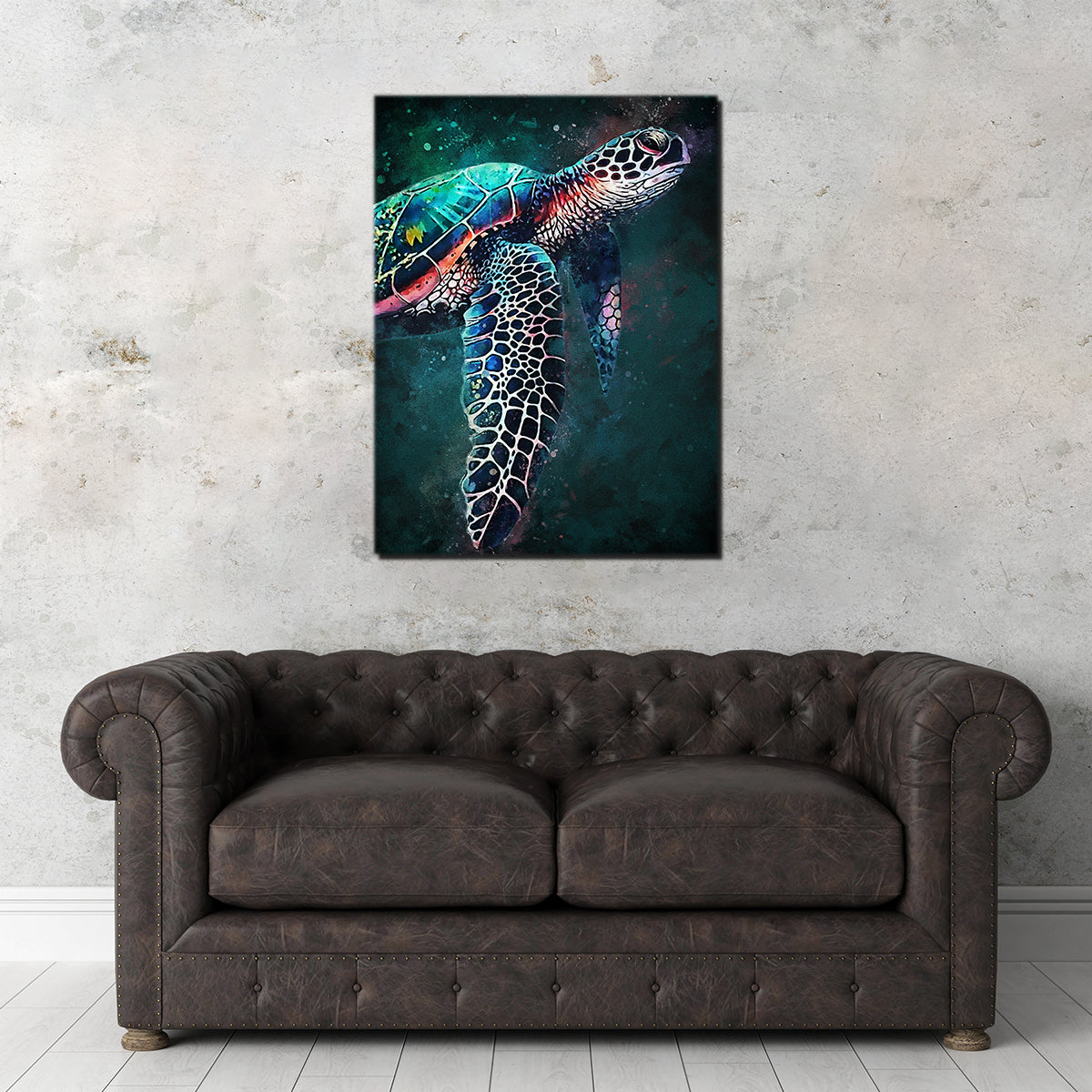 Turtle Abstract Wall Art