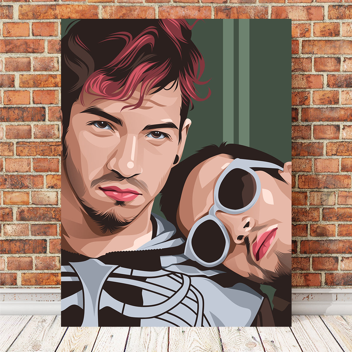 Twenty One Pilots Green Wall Art