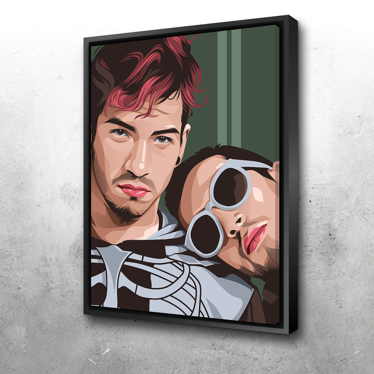 Twenty One Pilots Green Wall Art