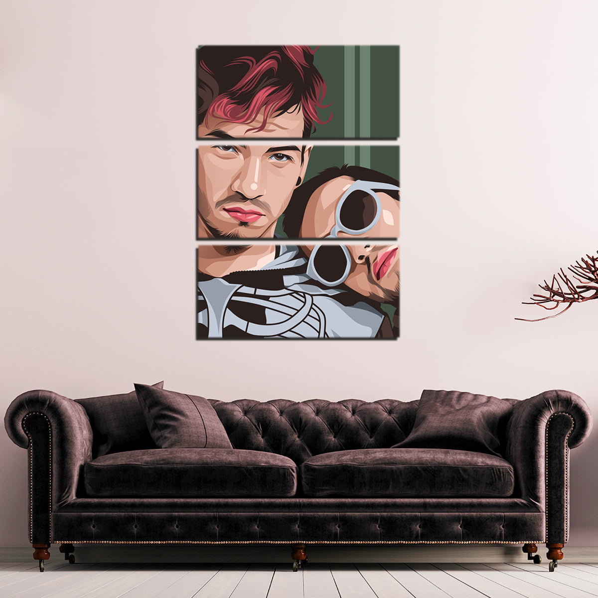 Twenty One Pilots Green Wall Art