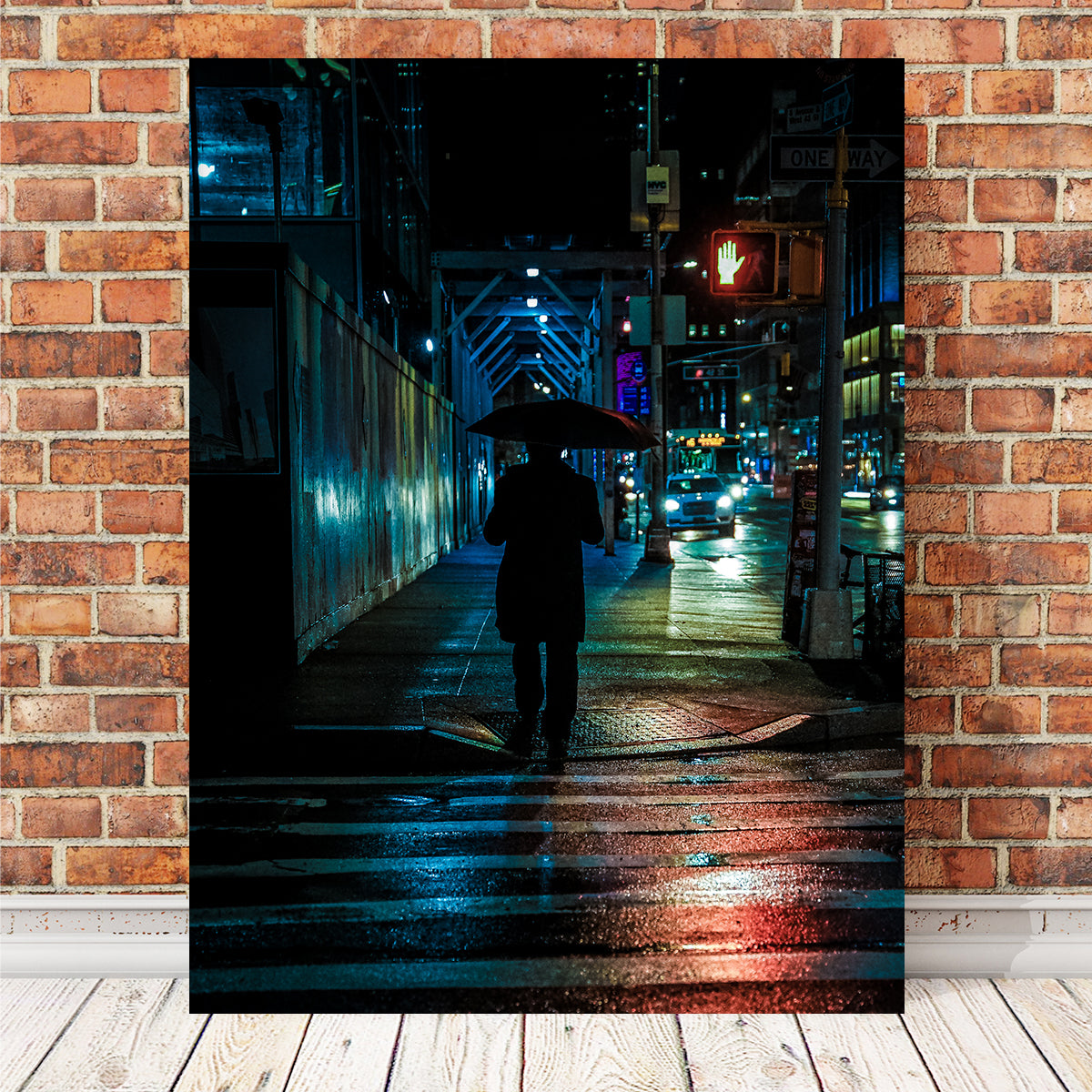 Umbrella Night Wall Art