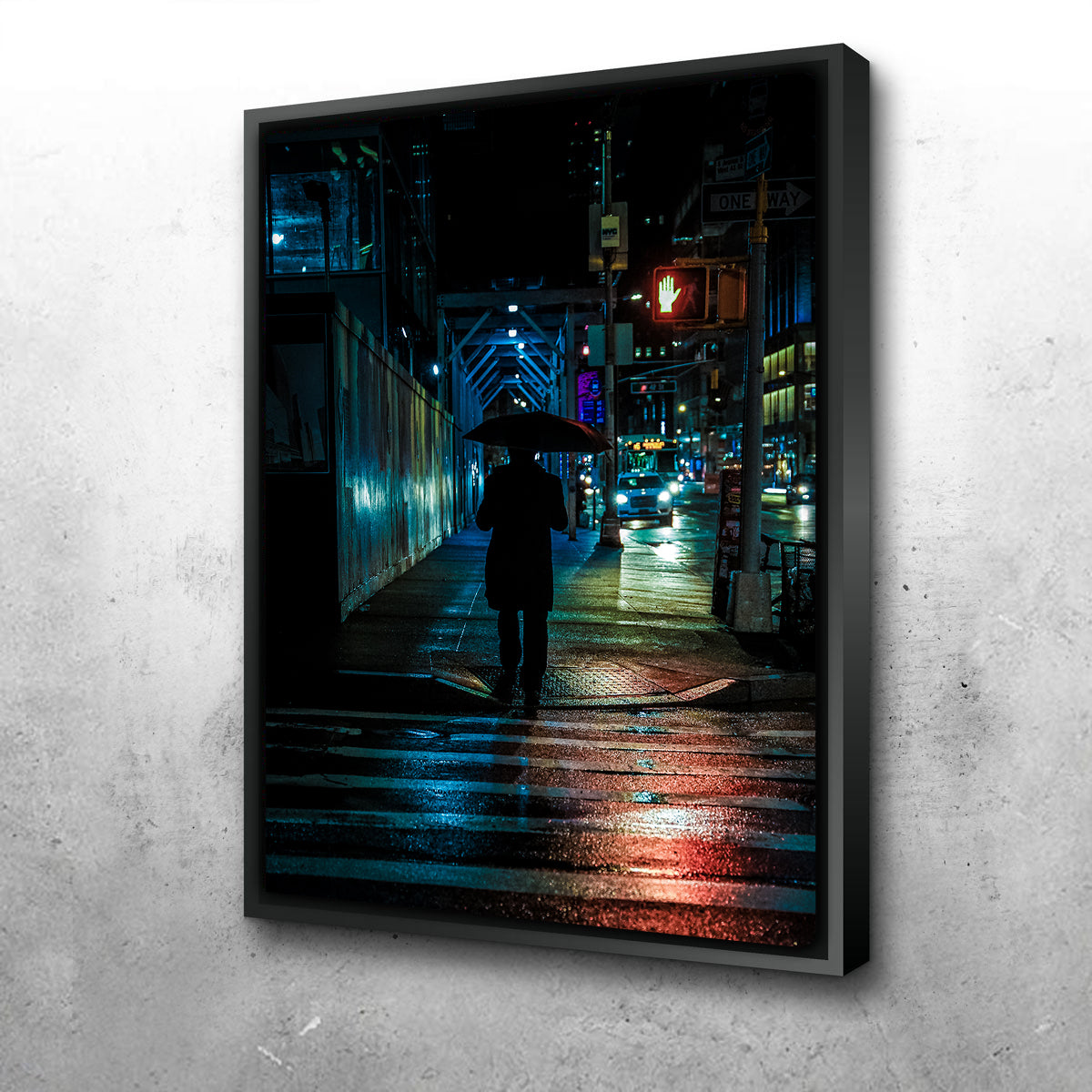 Umbrella Night Wall Art