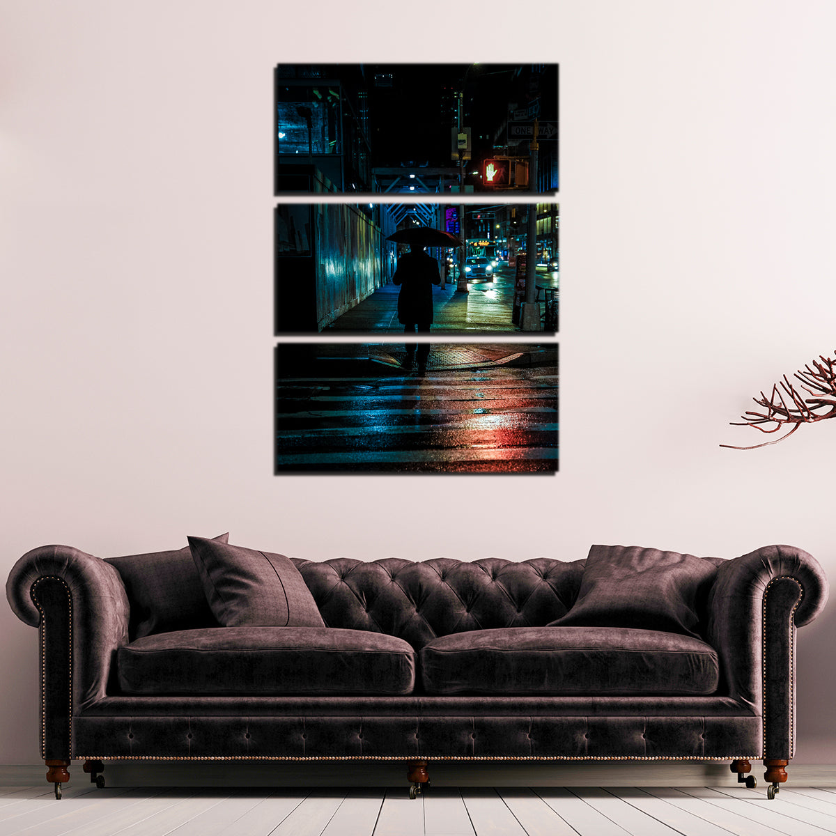 Umbrella Night Wall Art