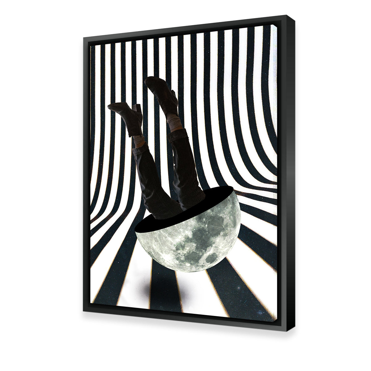 Upside Down Moon Dark Moon Wall Art