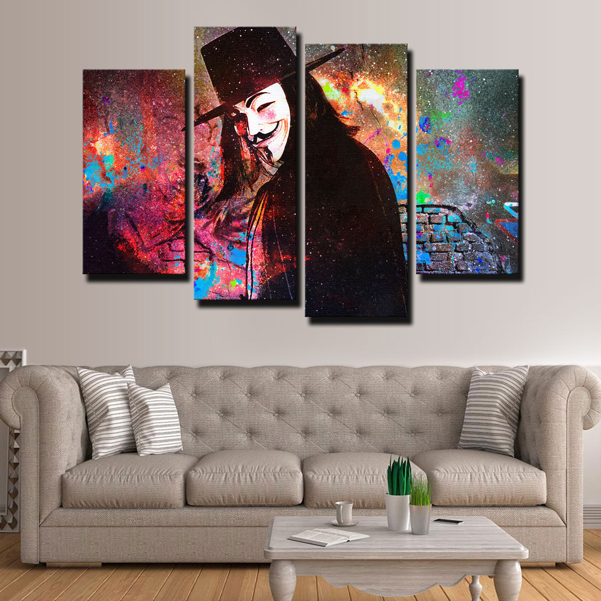V For Vendetta Wall Art