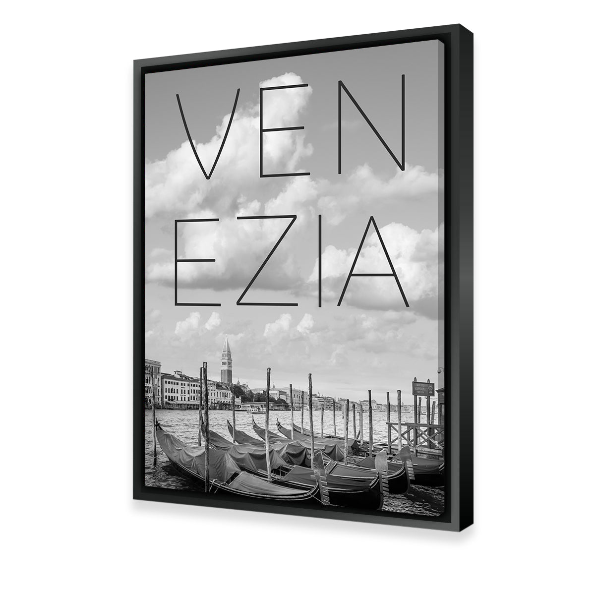 Venice Grand Canal and St Mark’s Campanile Text Wall Art