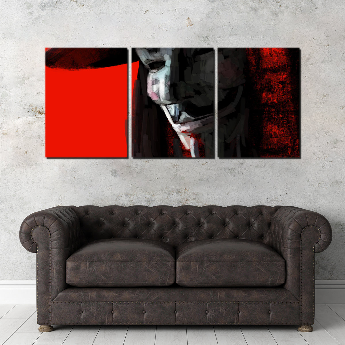 V In Abstract Wall Art