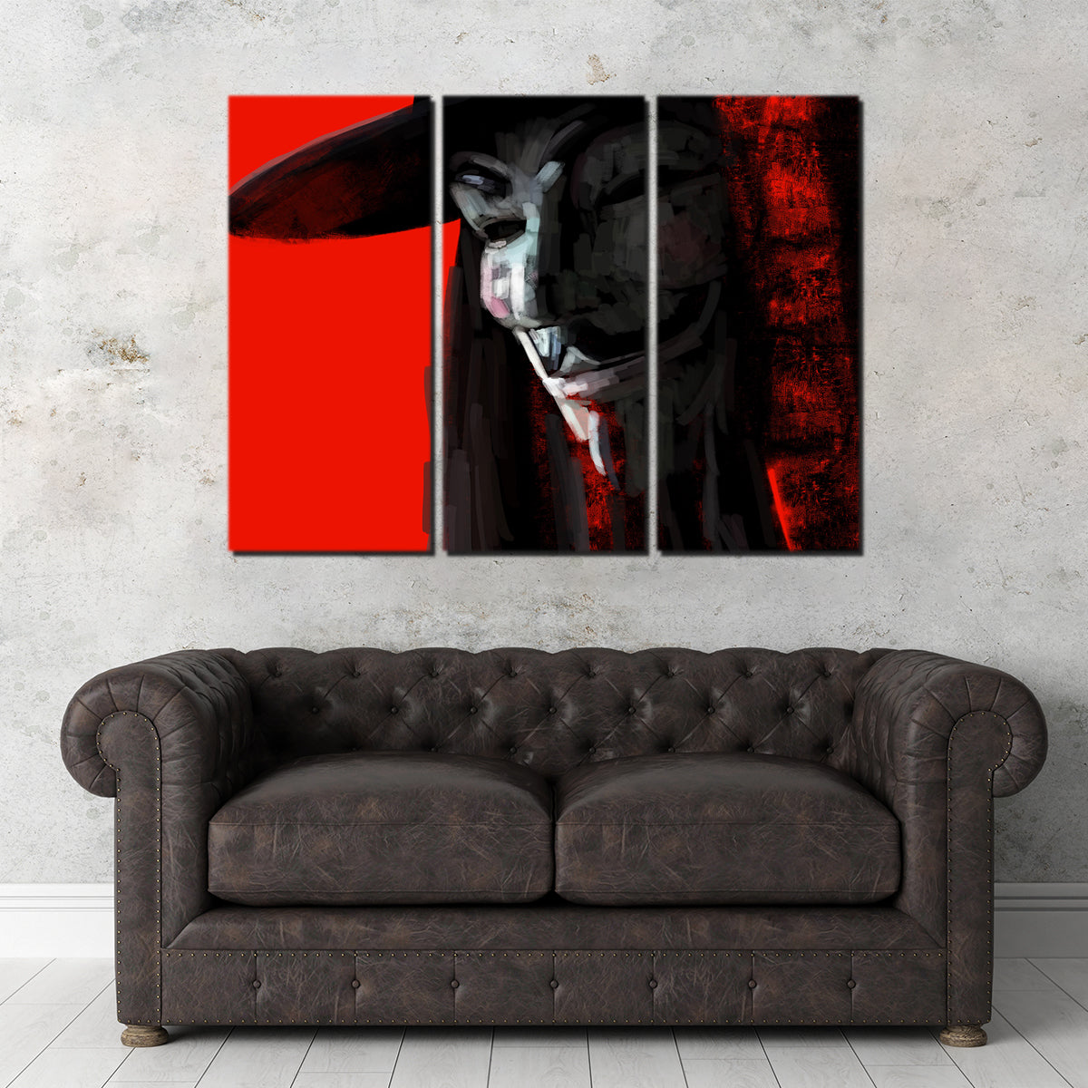 V In Abstract Wall Art