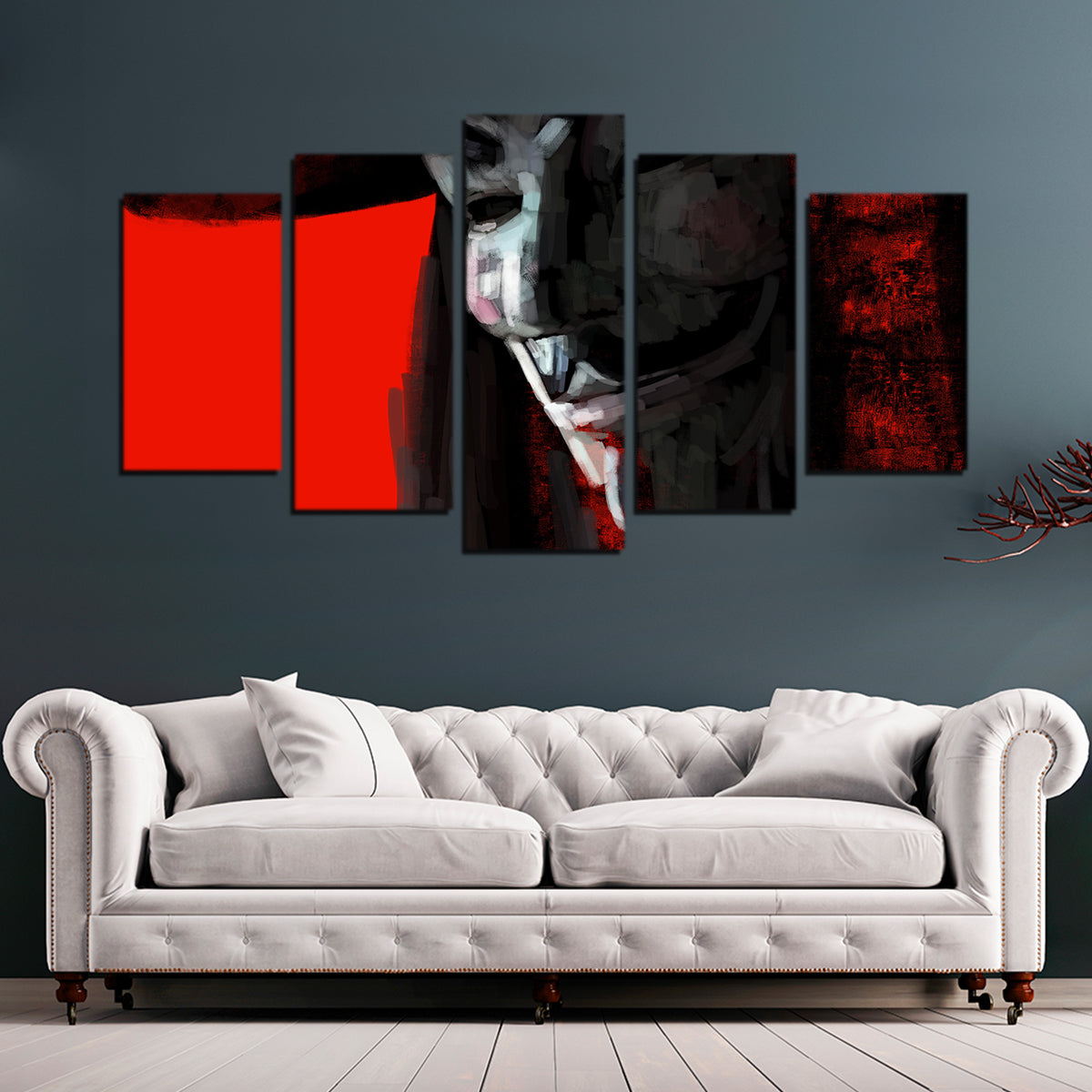 V In Abstract Wall Art