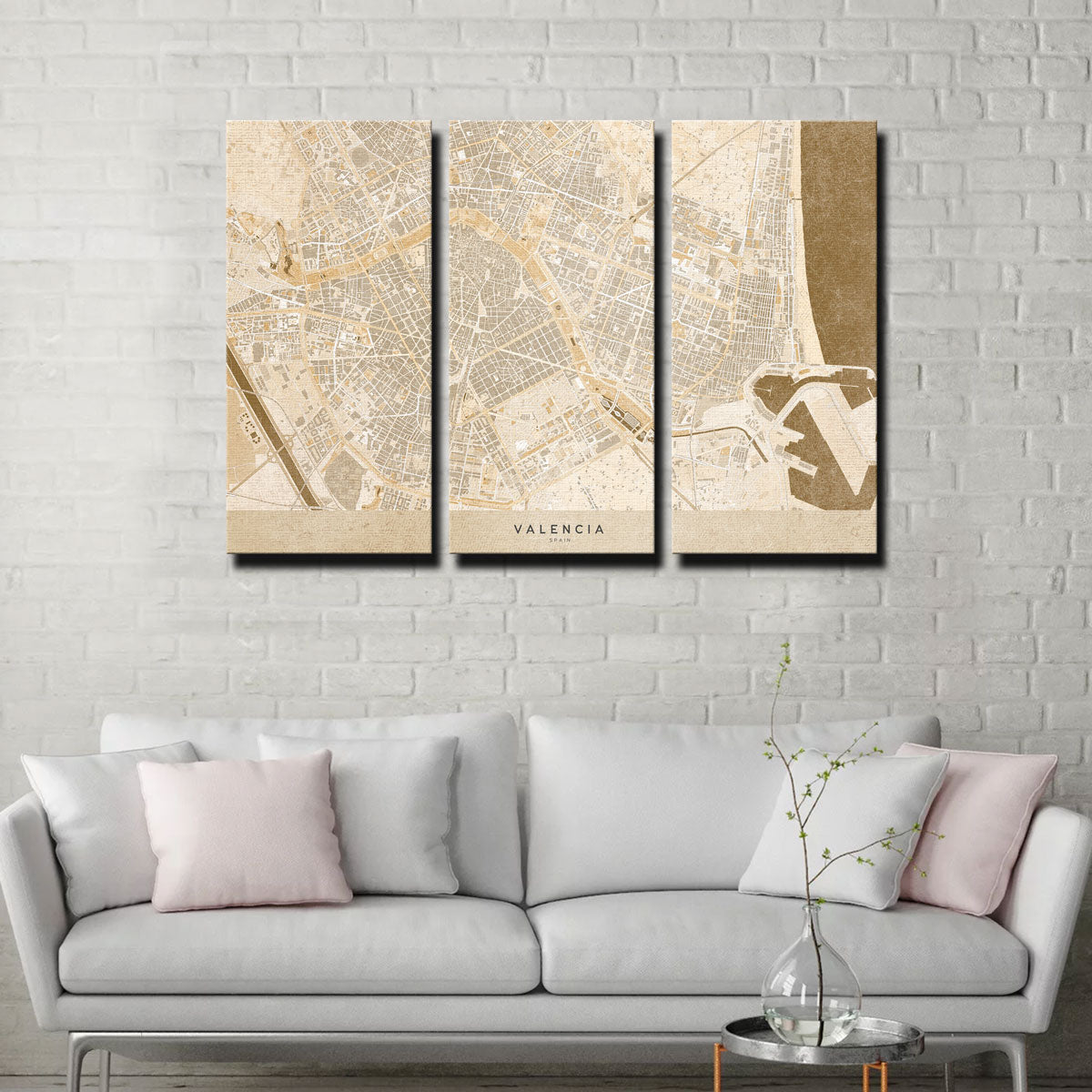 Valencia Map Wall Art