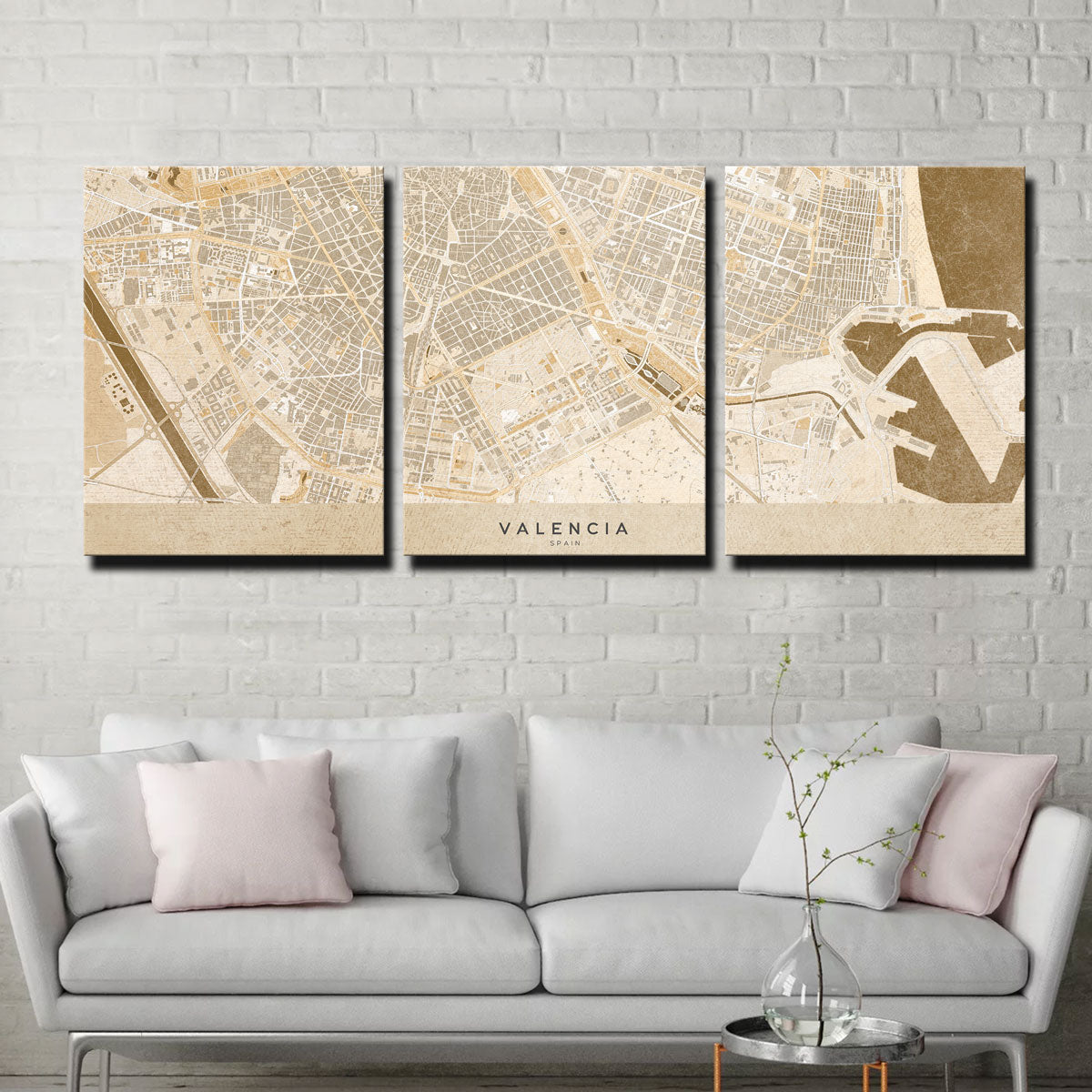 Valencia Map Wall Art