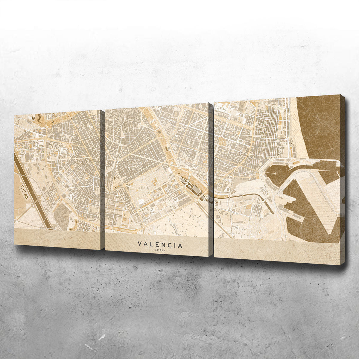 Valencia Map Wall Art