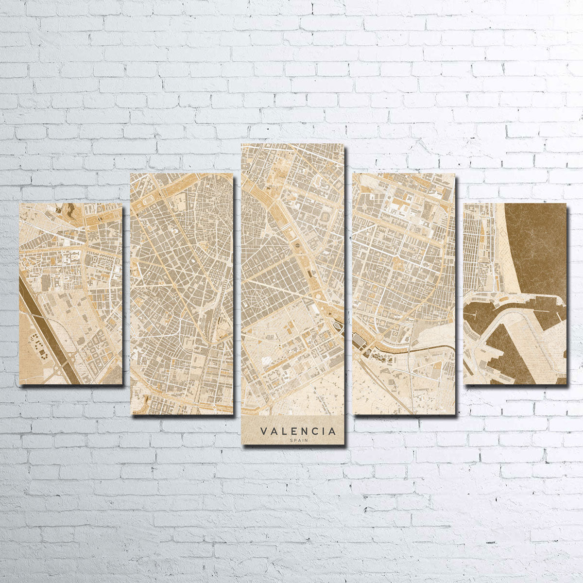 Valencia Map Wall Art