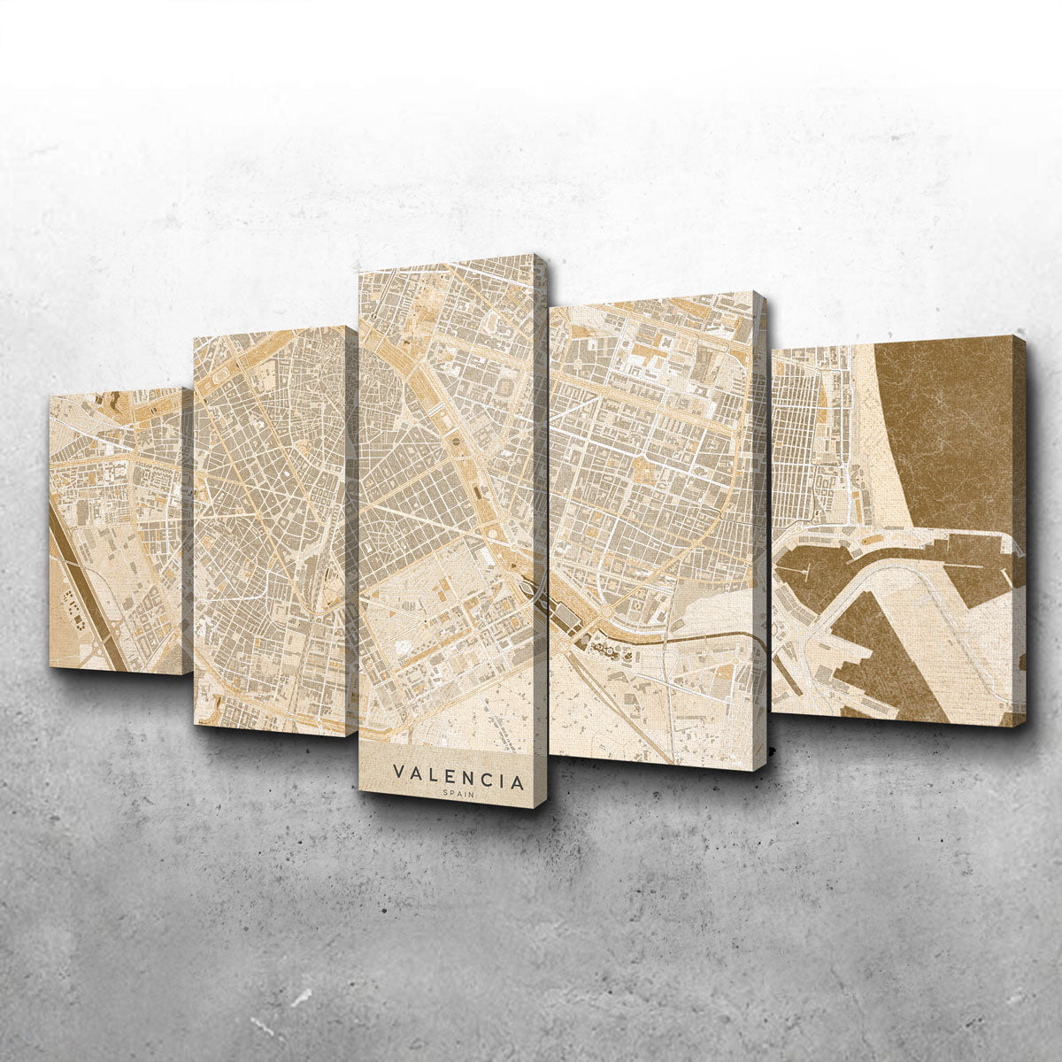 Valencia Map Wall Art