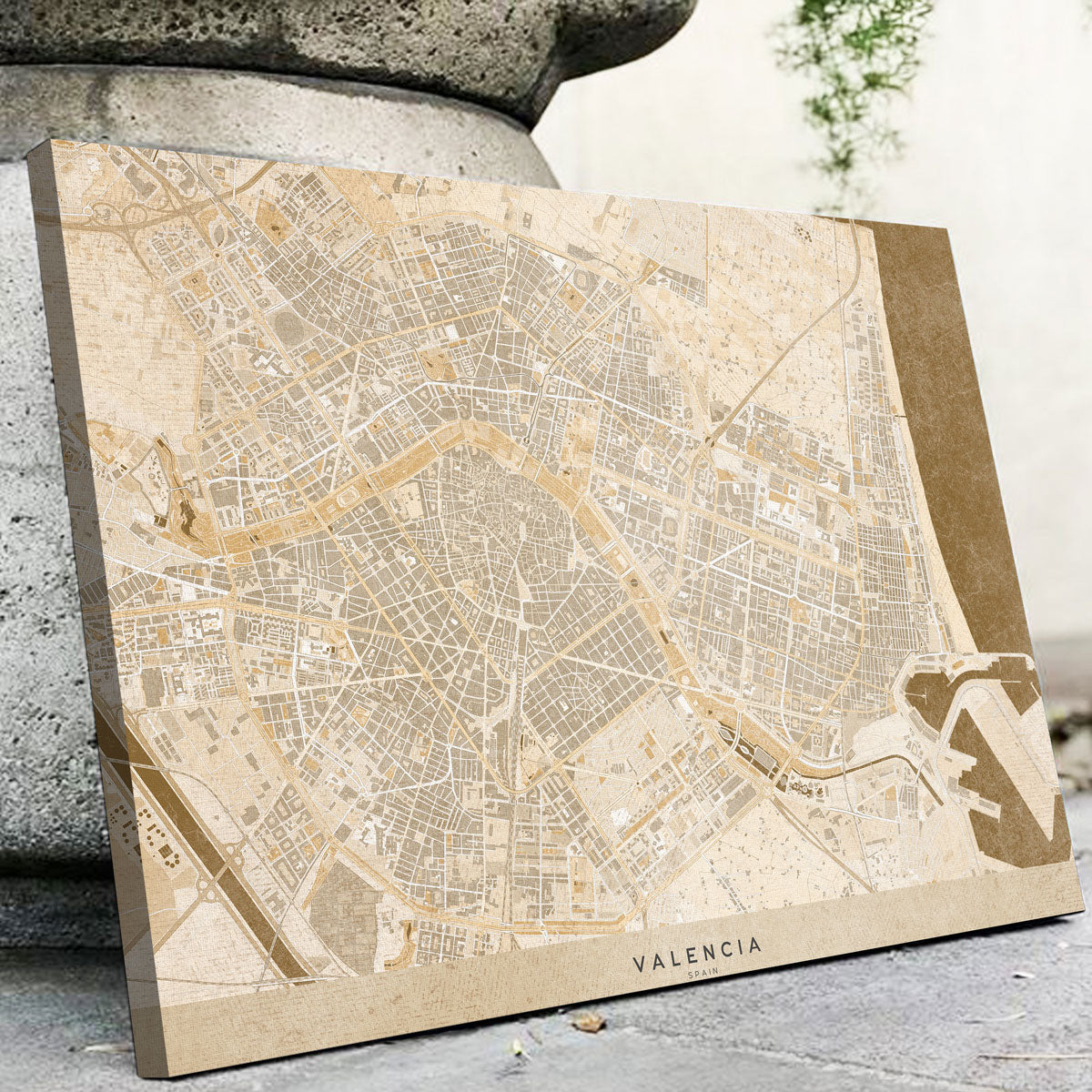 Valencia Map Wall Art