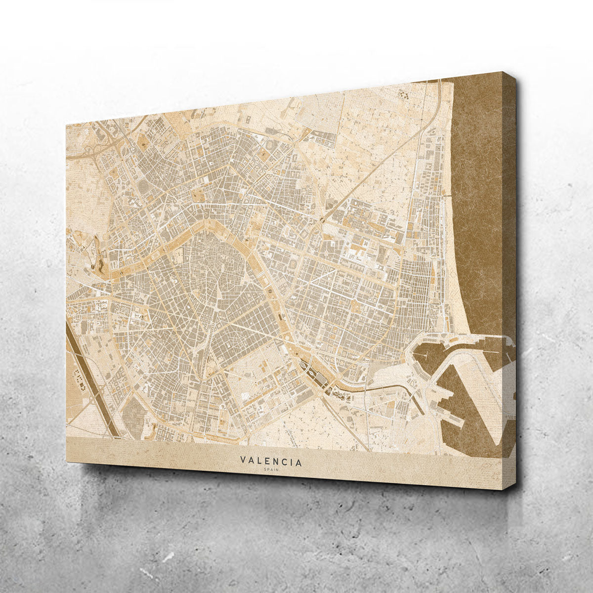 Valencia Map Wall Art