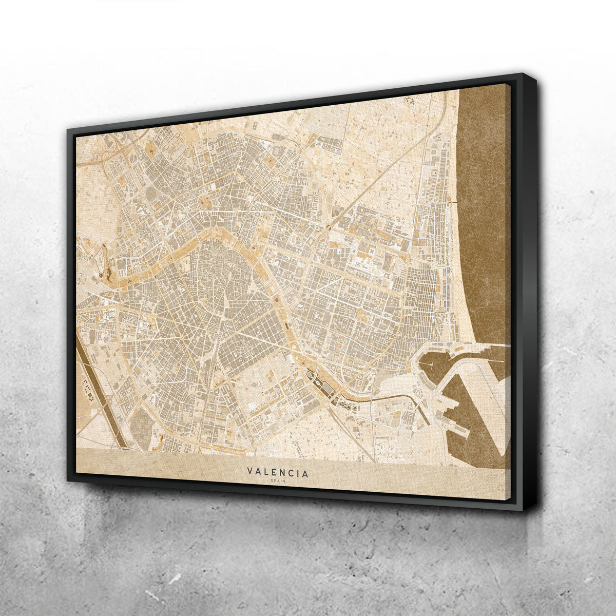 Valencia Map Wall Art