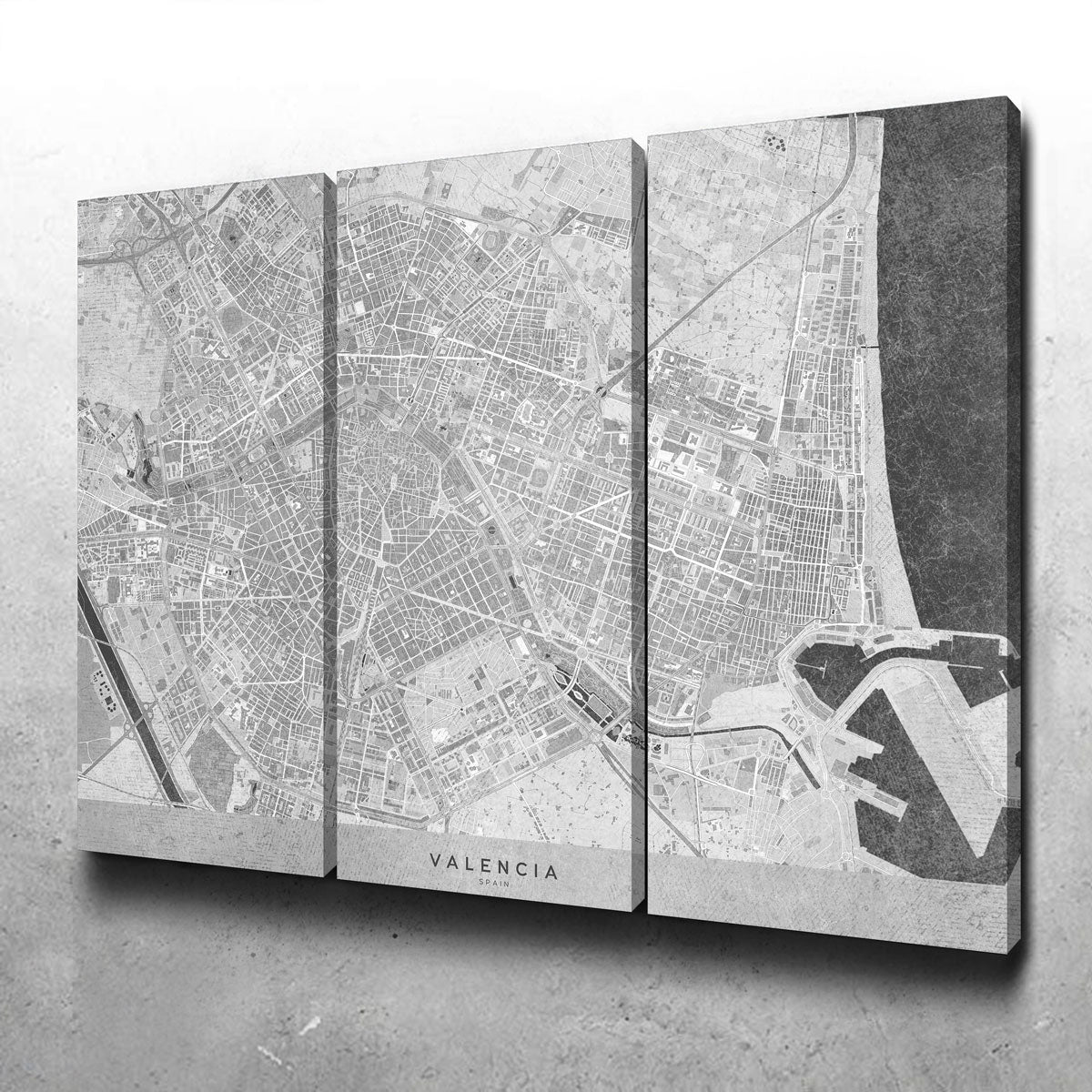 Valencia Map 2 Wall Art