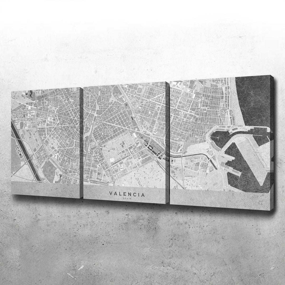 Valencia Map 2 Wall Art