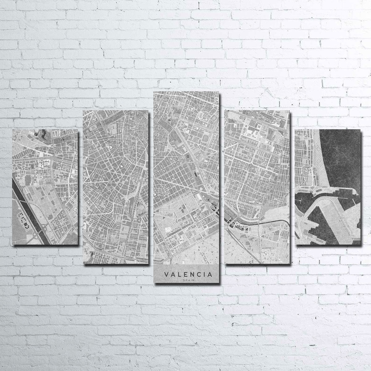 Valencia Map 2 Wall Art