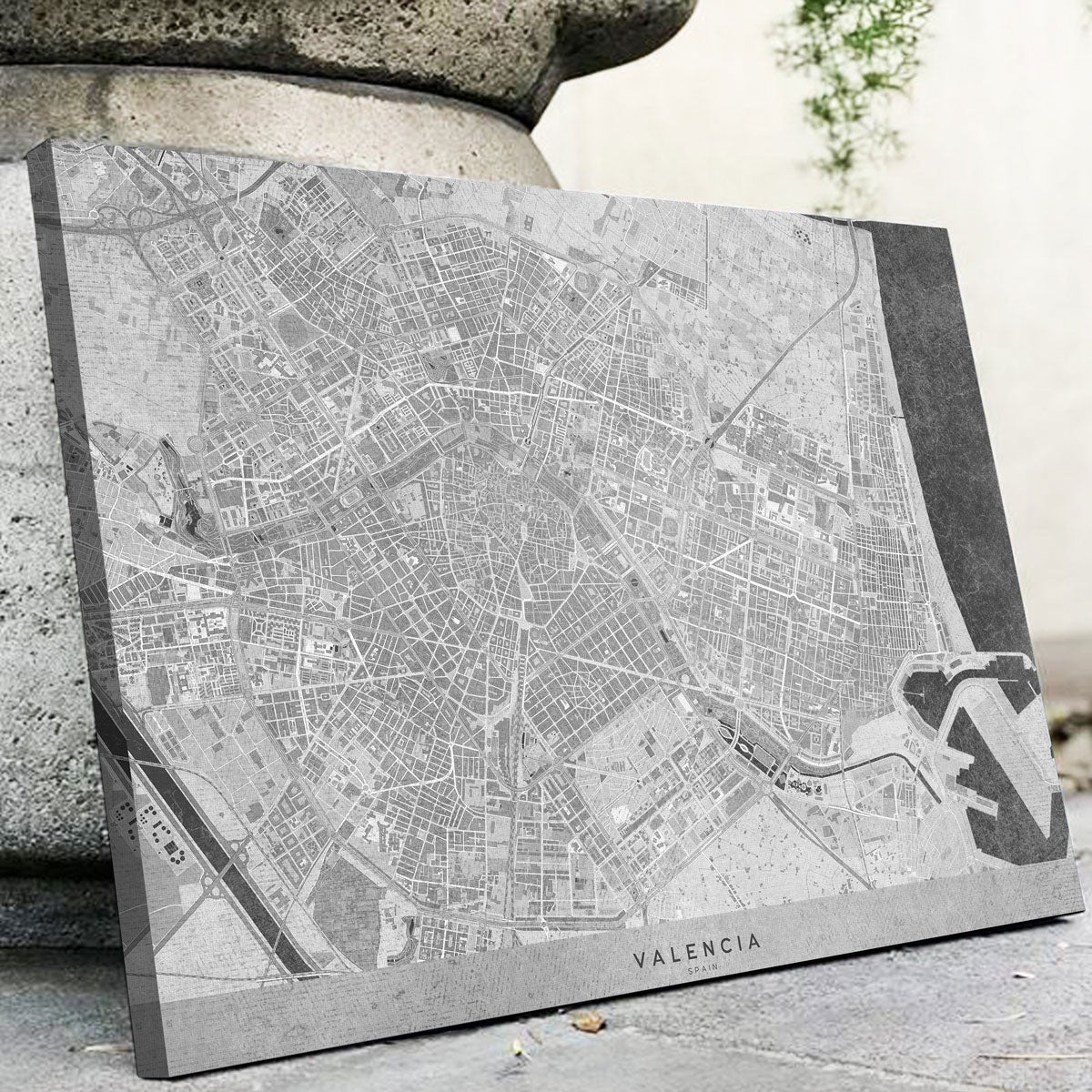 Valencia Map 2 Wall Art