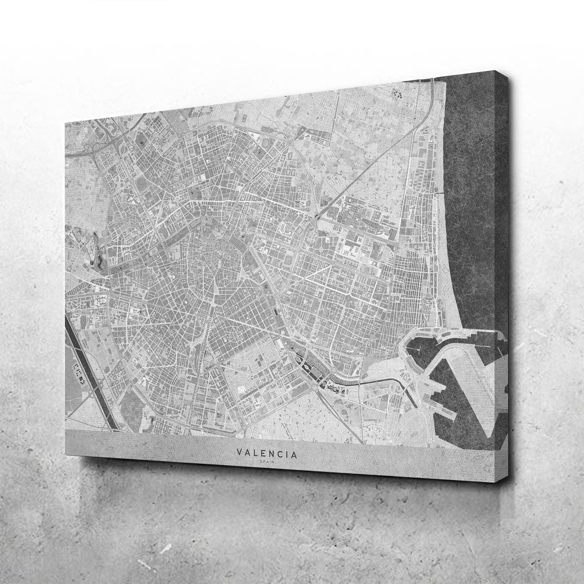 Valencia Map 2 Wall Art