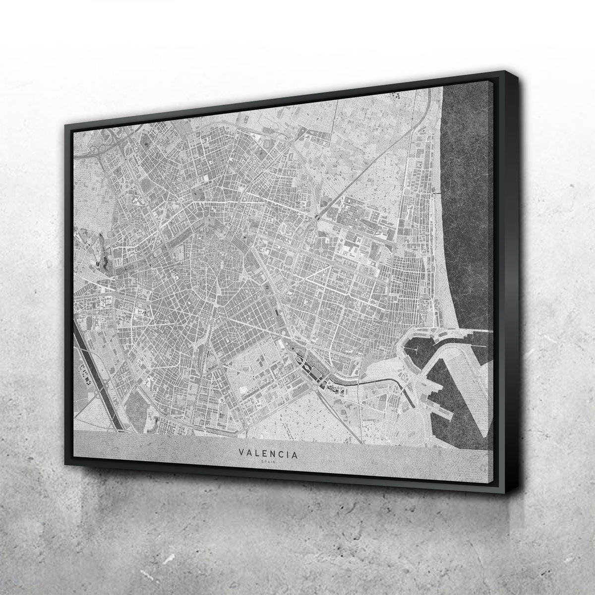 Valencia Map 2 Wall Art