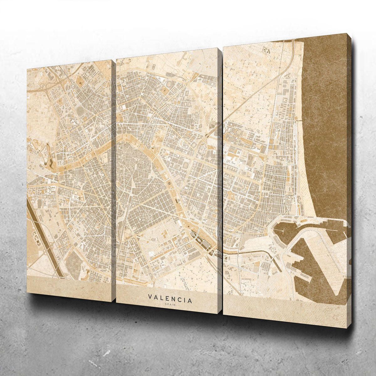 Valencia Map Wall Art