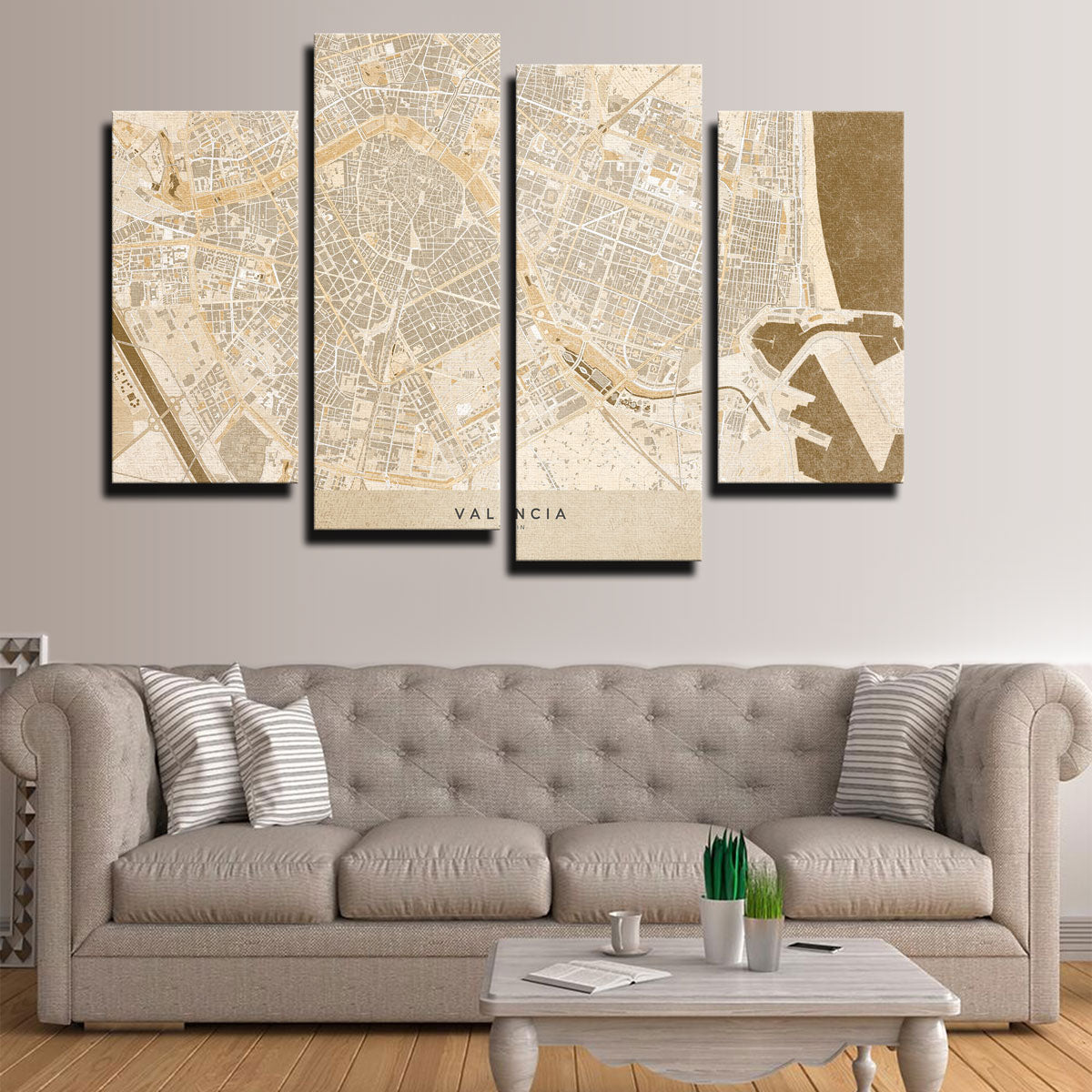 Valencia Map Wall Art