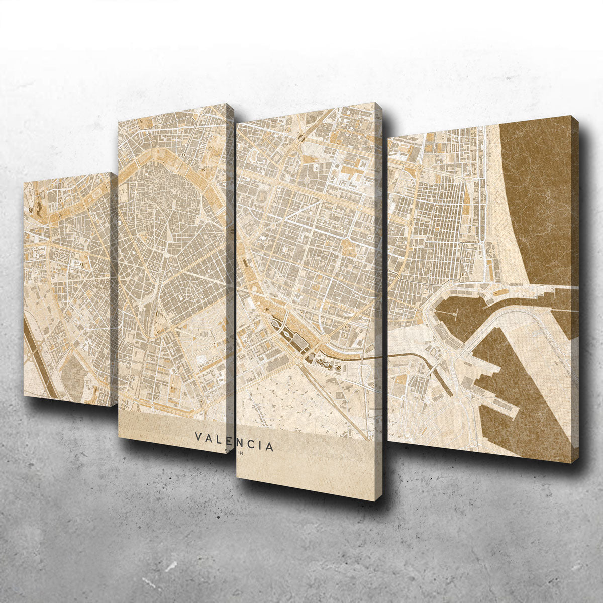 Valencia Map Wall Art
