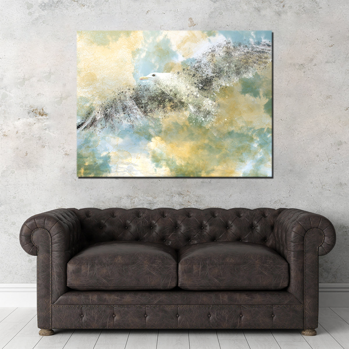 Vanishing Seagull Wall Art