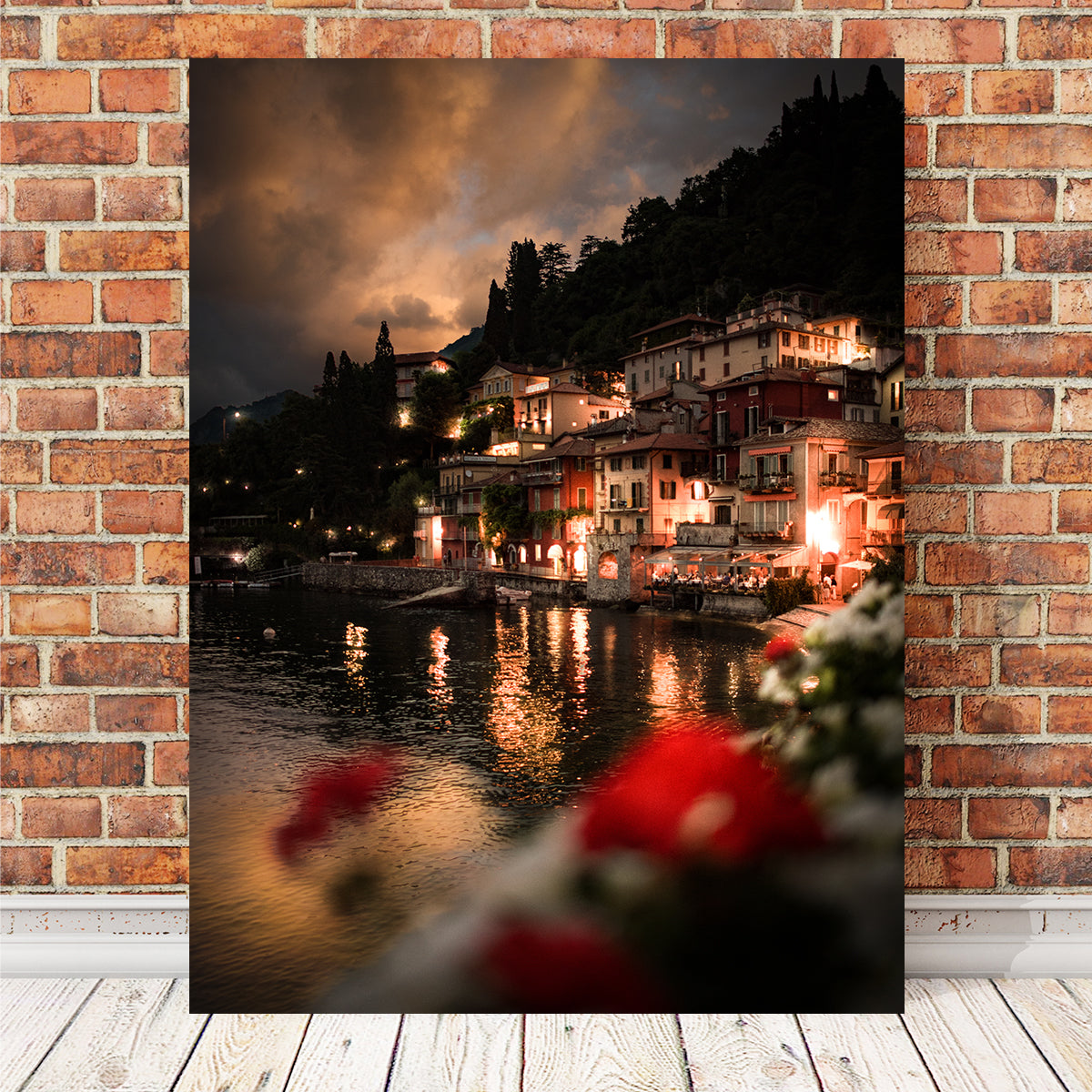 Varenna at Night Wall Art