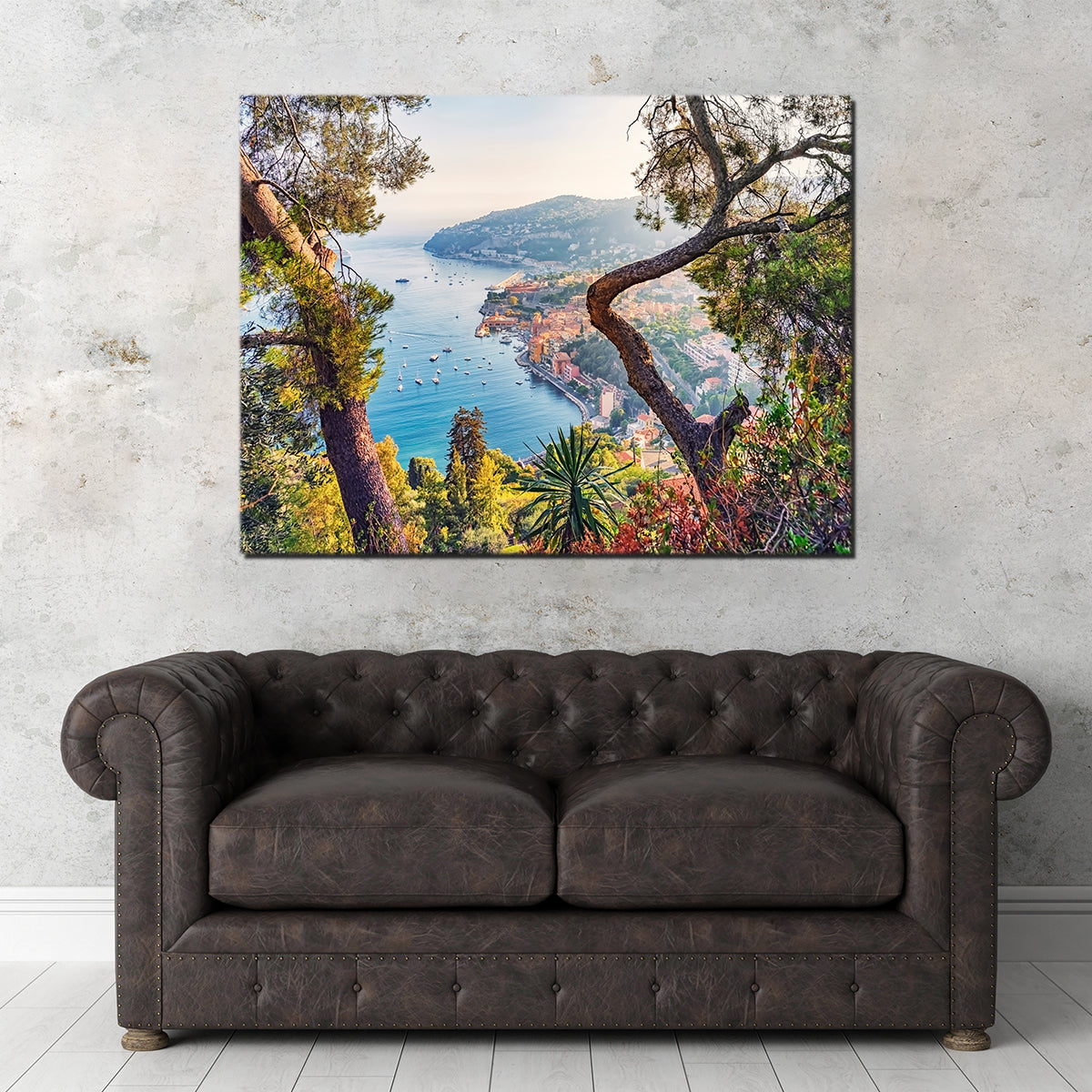 Villefranche Coastline Wall Art