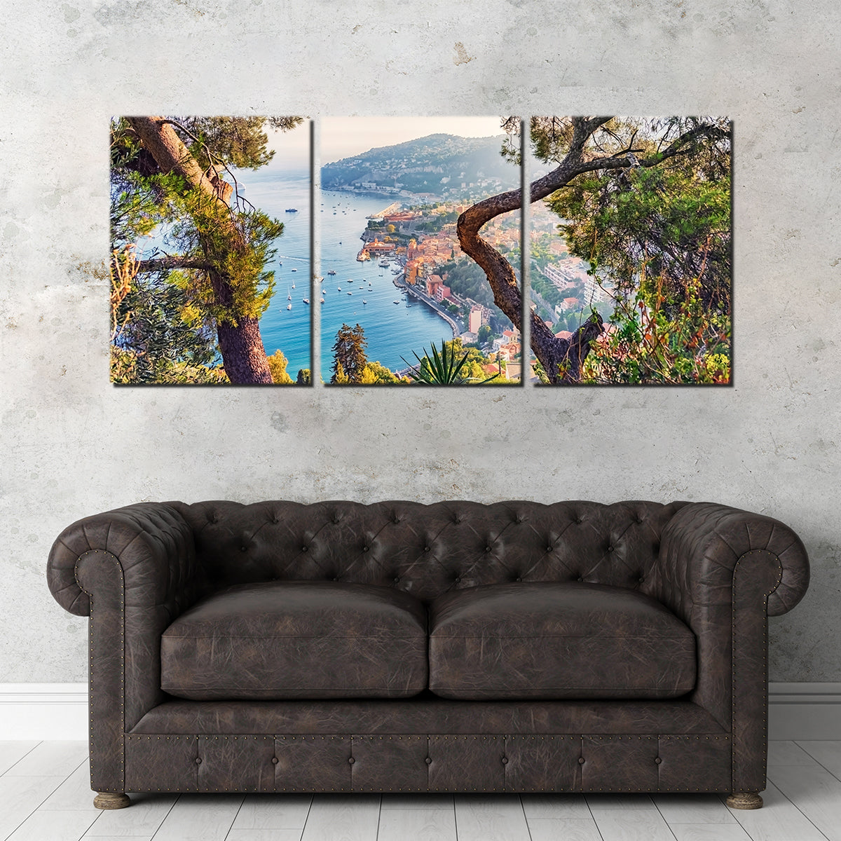 Villefranche Coastline Wall Art