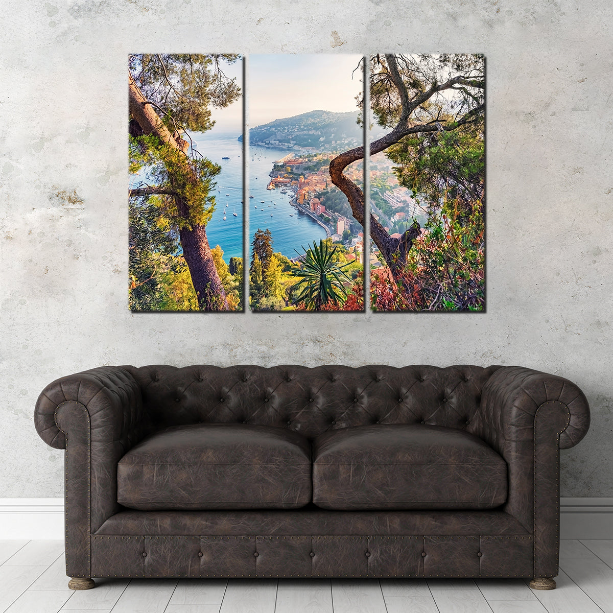 Villefranche Coastline Wall Art