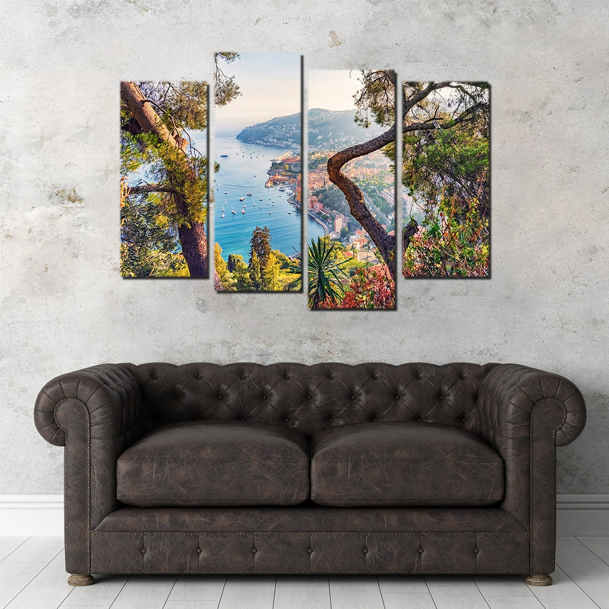 Villefranche Coastline Wall Art