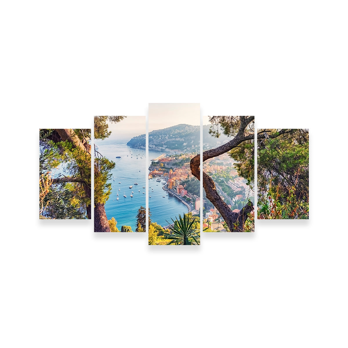 Villefranche Coastline Wall Art