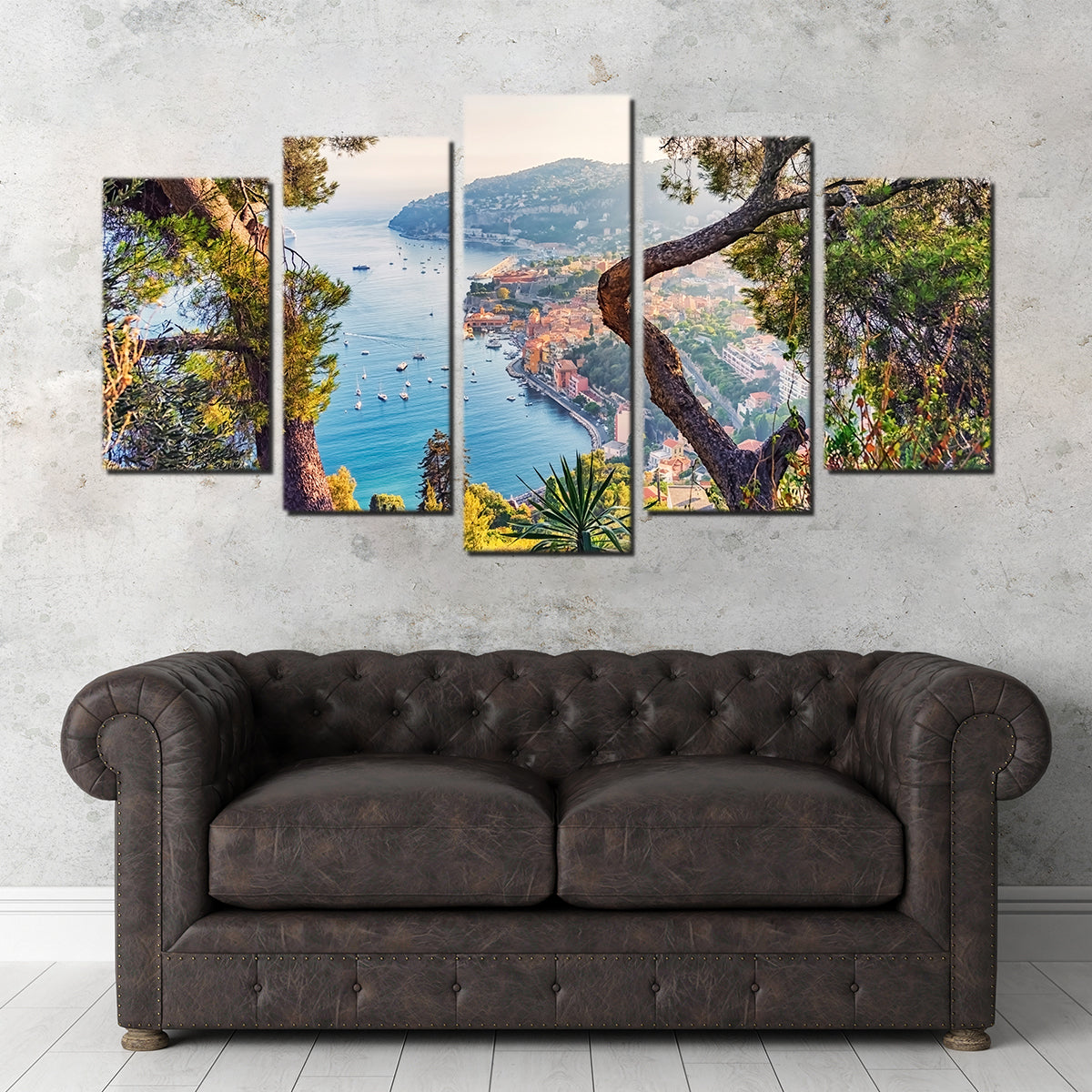Villefranche Coastline Wall Art