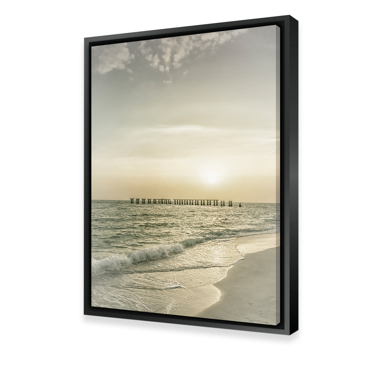 Vintage Gasparilla Island Sunset Wall Art