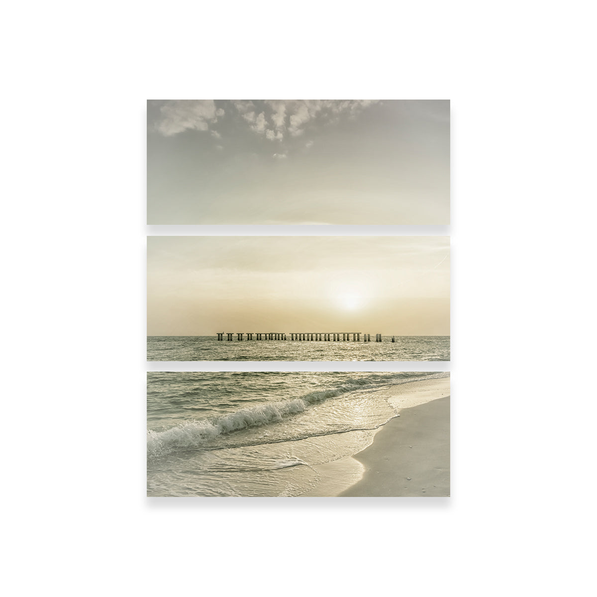Vintage Gasparilla Island Sunset Wall Art