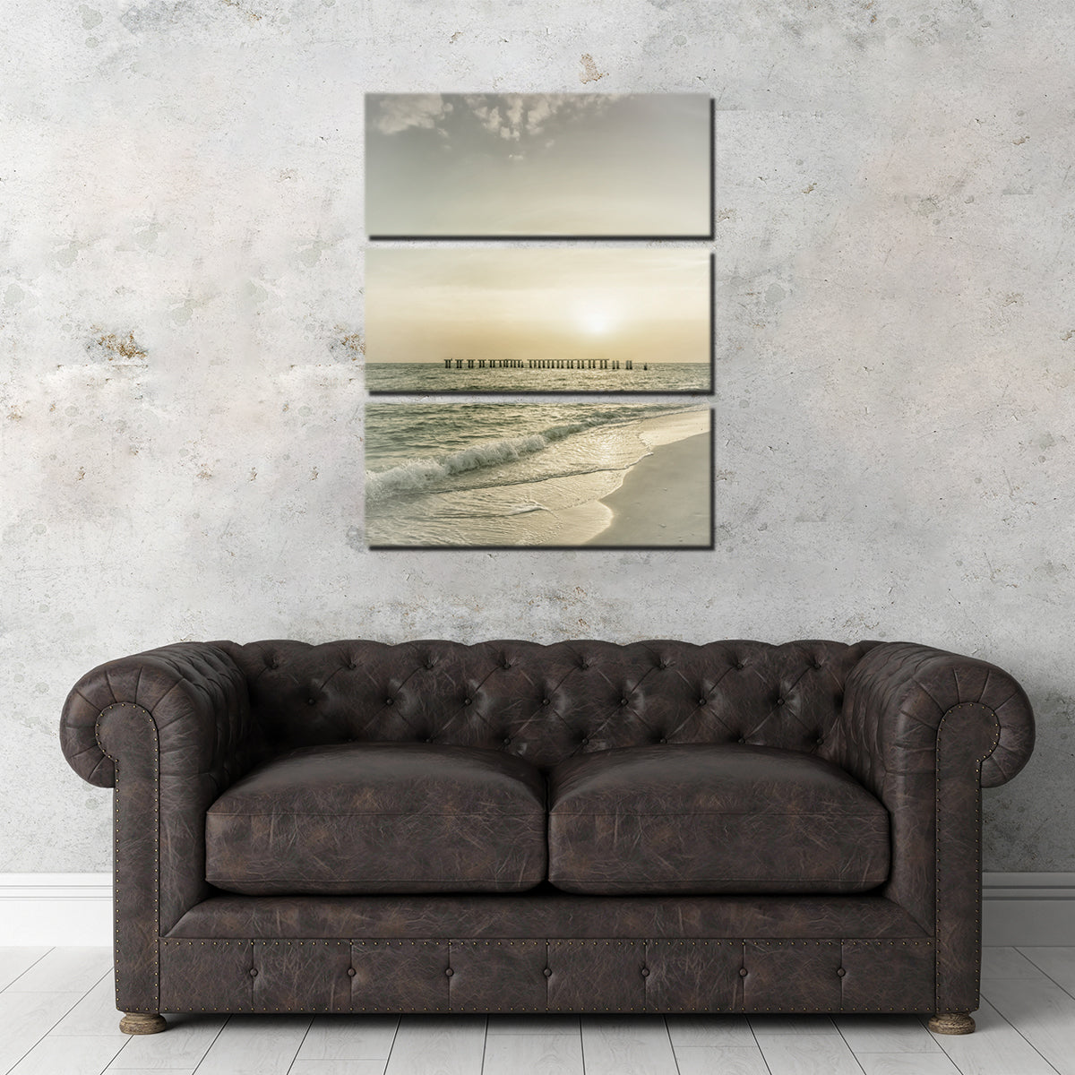Vintage Gasparilla Island Sunset Wall Art