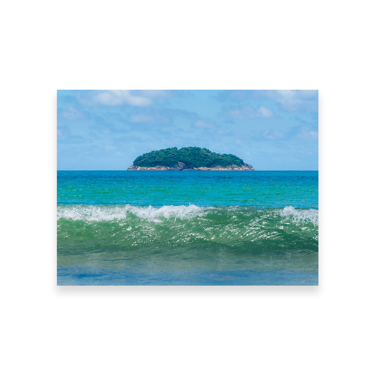 Wave and Island Wall Art