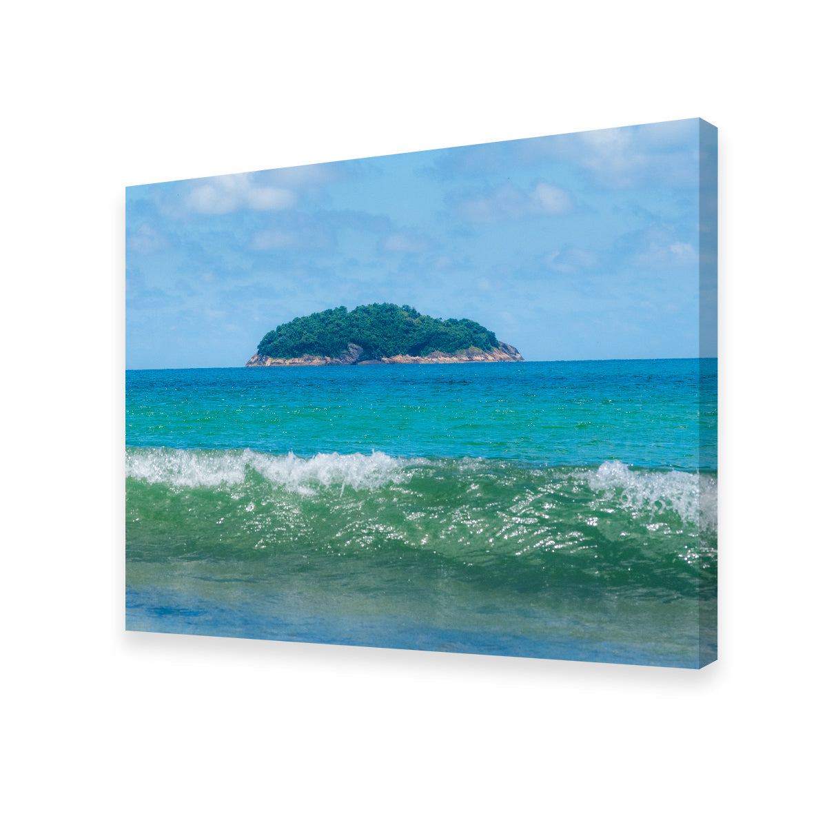 Wave and Island Wall Art