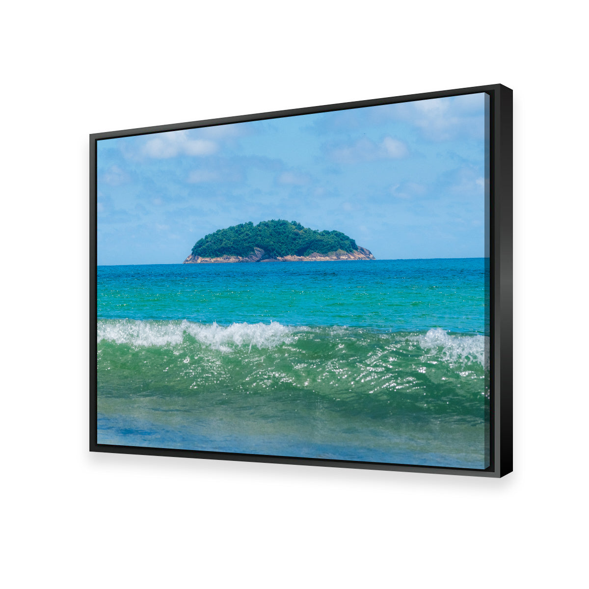 Wave and Island Wall Art